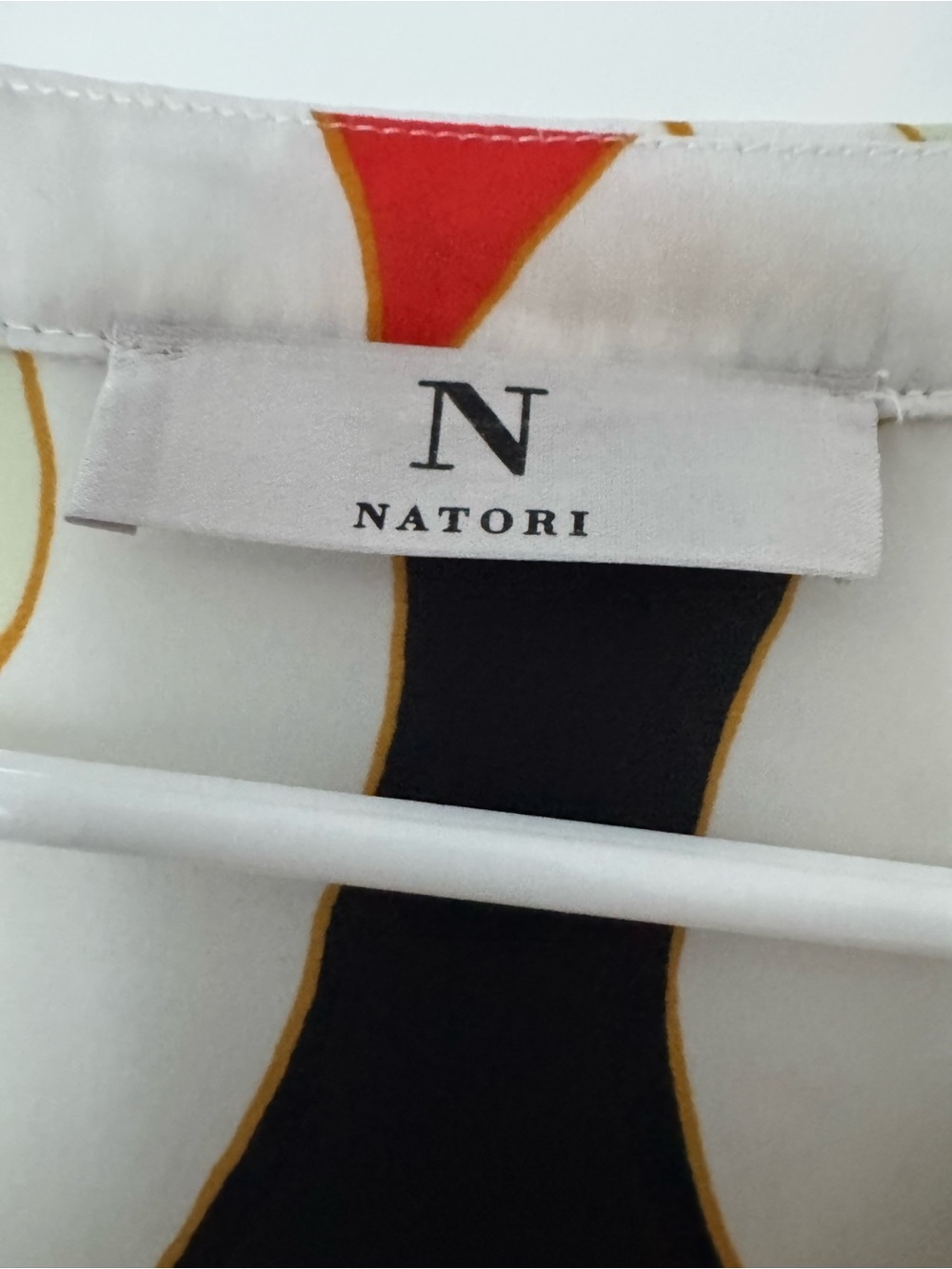 Natori Multicolor Abstract Satin kaftan - Picture 3 of 6